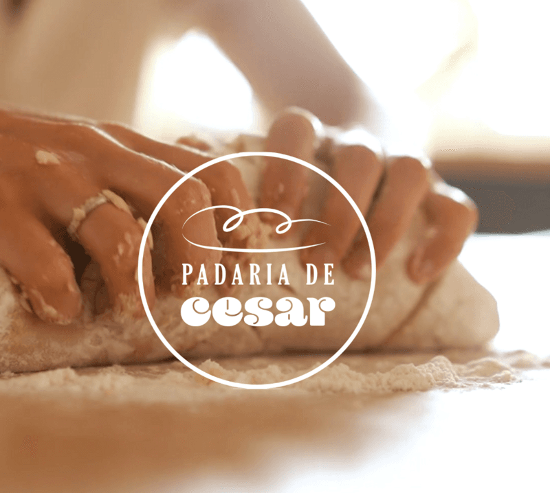 Projeto Padaria César — Branding, feito pela 3HASH
