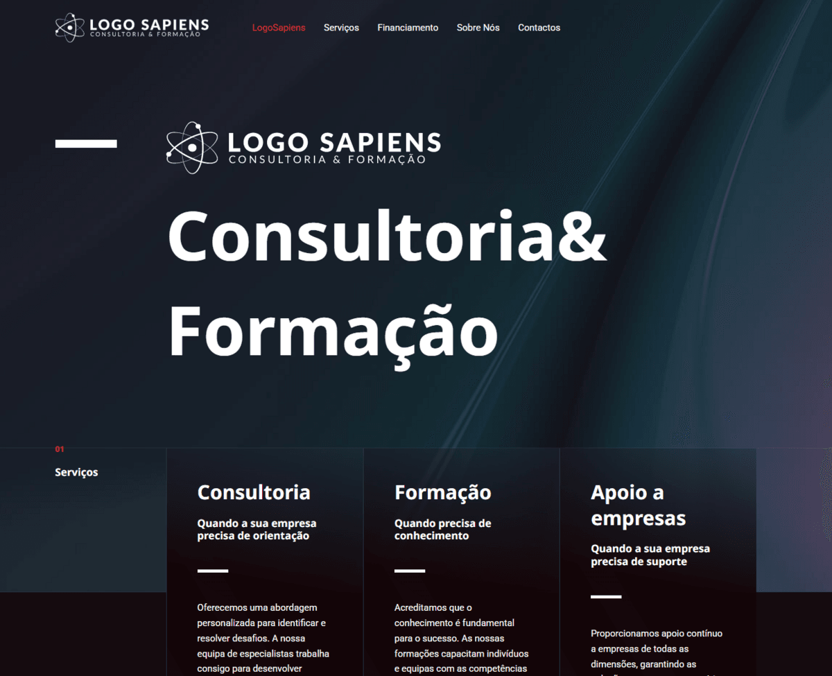 Projeto Logo Sapiens, feito pela 3HASH