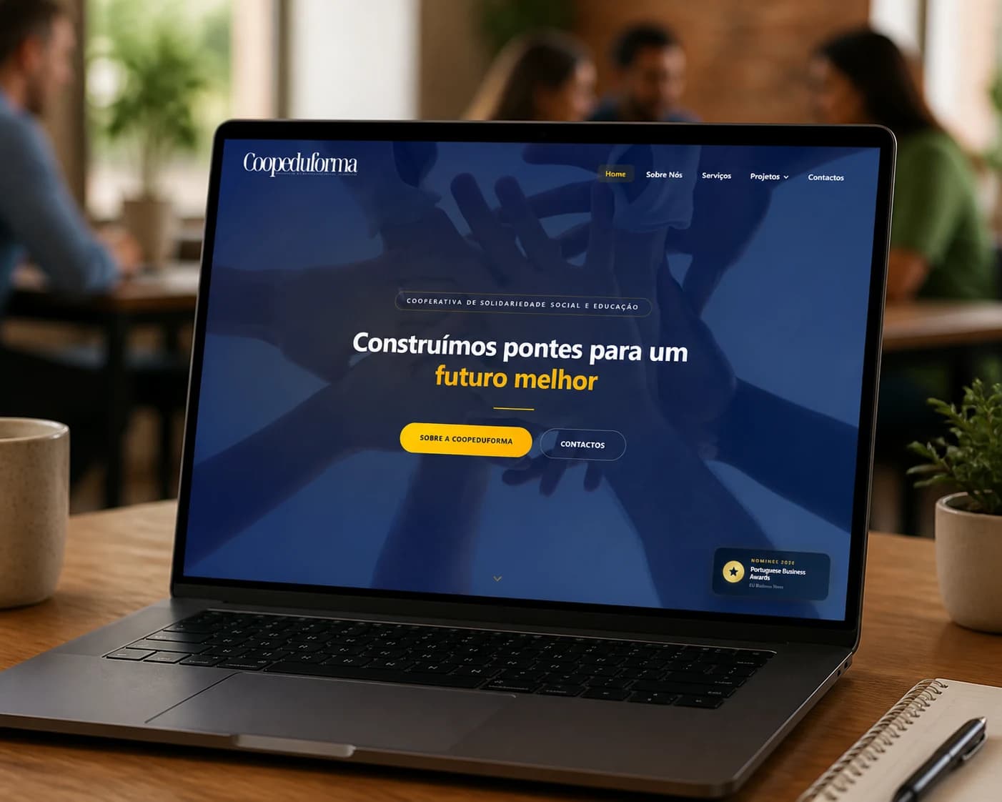Projeto Coopeduforma, feito pela 3HASH