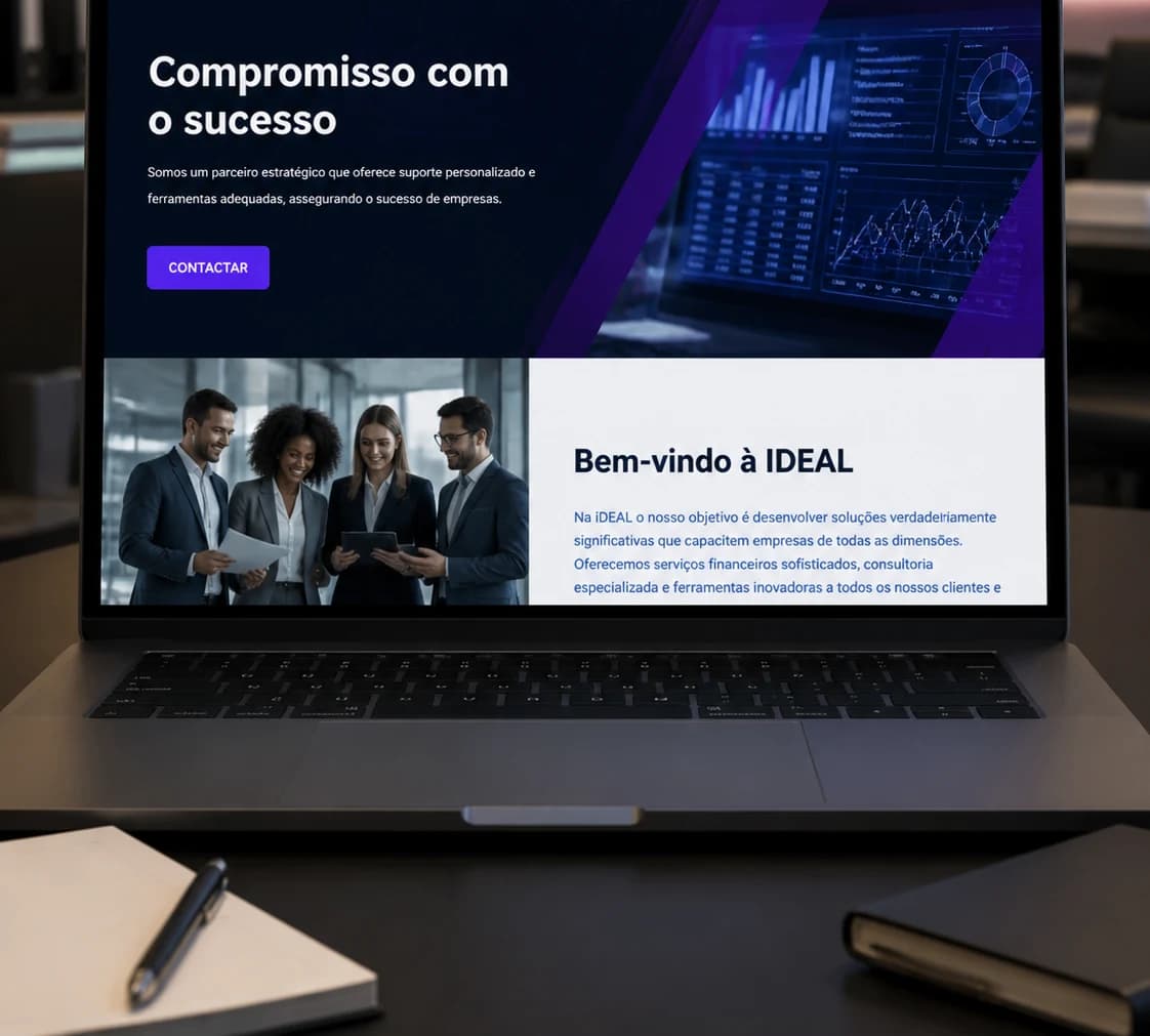 Projeto IDEAL — Associação Empresarial, feito pela 3HASH