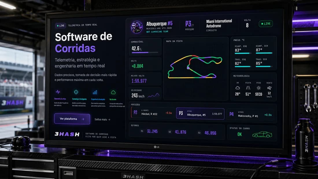Projeto Software de Análise de Corridas, feito pela 3HASH