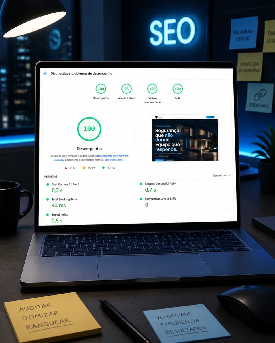 Projeto Synet Solutions — SEO & GEO, feito pela 3HASH