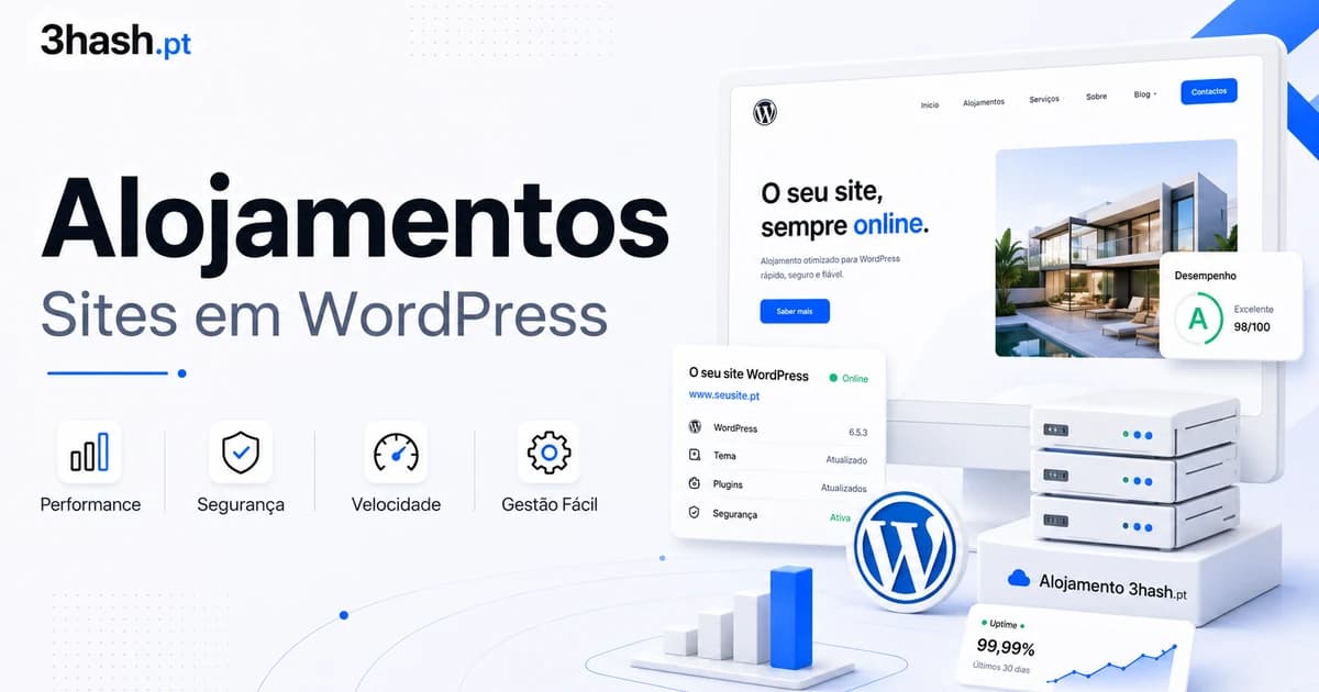 Agência WordPress em Portugal — desenvolvimento, manutenção e alojamento de sites WordPress pela 3HASH