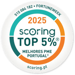 Selo SCORING TOP 5% Melhores PME de Portugal 2025