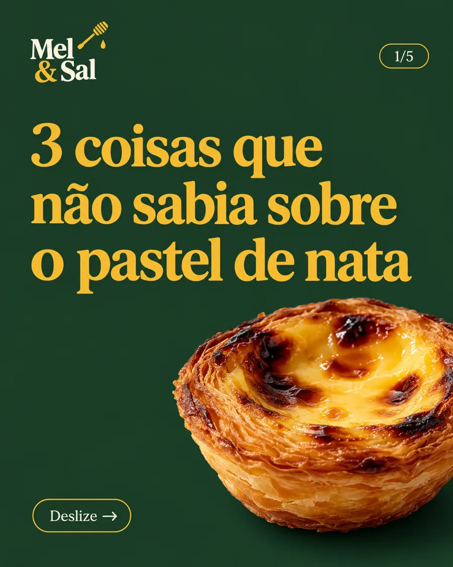 Capa de carrossel: 3 coisas que não sabia sobre o pastel de nata